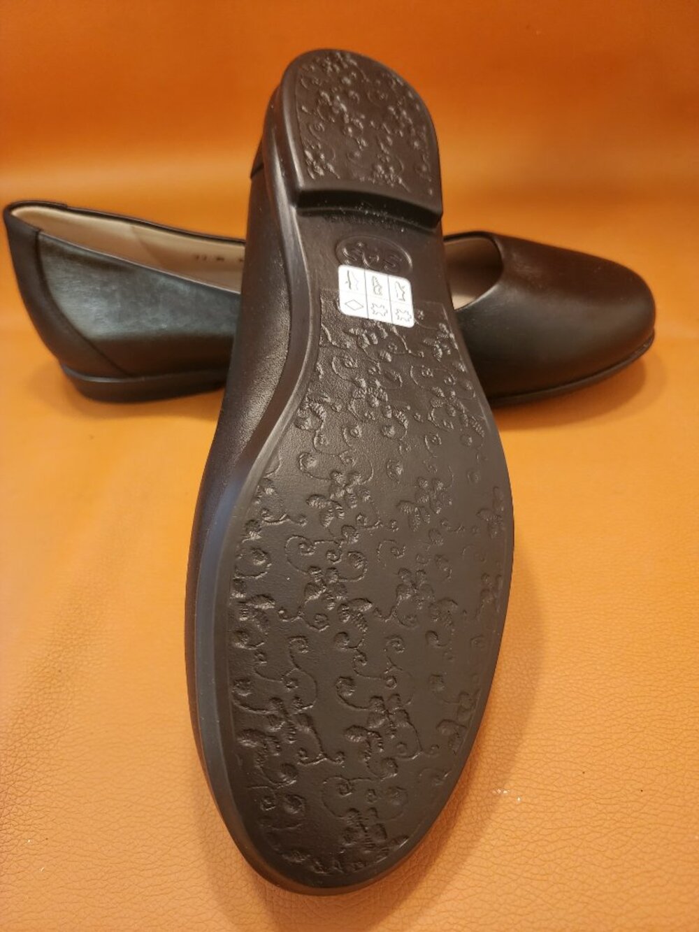SAS SCENIC BALLET FLATS BLACK LEATHER - NEW - MADE IN THE USA - SIZE 11M - Picture 4 of 5